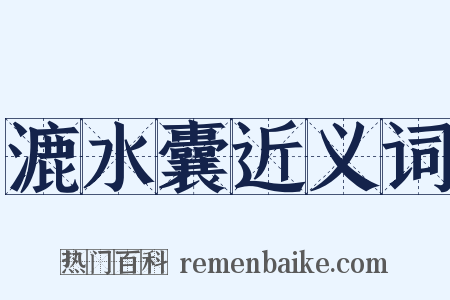 漉水囊近义词是什么意思的图片